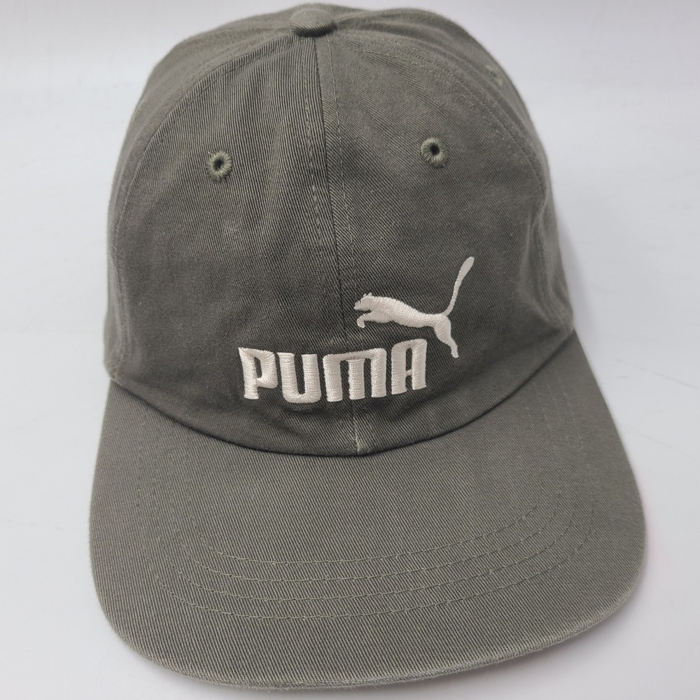 Vintage Puma Hat Strapback Green 7‎ Up Logo Athletic Casual Cotton Sports Men